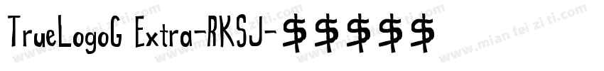 TrueLogoG Extra-RKSJ字体转换